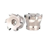 Cabezal de fresado frontal BAP300R 400R, BAP300R, BAP400R, APKT1604, compatible con portaherramientas FMB22, FMB27 y FMB32.(BAP400R-100-32-6T)