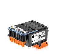 Cabezal de impresión Compatible con 761 CH645A CH646A CH647A CH648A Compatible con impresoras Designjet T7100 T7200(1 Set (4 Pieces))