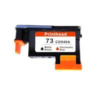 Cabezal de impresión Compatible para HP73 CD949A Matte Negro y Rojo cromático para DesignJet Z2100 Z5200 Z3100