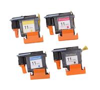 Cabezal de Impresión de 4 Piezas Cabezal de Impresión Magenta Negro Cian Amarillo Reemplazo del Cabezal de Impresión para HP Designjet 100 110 111 500 510 800 813 850 Estable Y