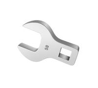 Cabezal de llave de extremo abierto con accionamiento de 1 / 2 pulgada, cabezal de herramienta de repuesto de 50 mm para llave dinamométrica de trinquete y de extensión, acero para extracción de