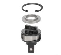 Cabezal de llave de trinquete de 3/8 pulgadas, repuesto de servicio de yunque para 2557-20 42-06-2557, kit de reparación de mandril de accionamiento de metal para herramientas eléctricas, negro