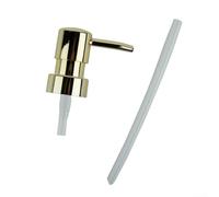 Cabezal de loción ABS con hilo 28/400 para botellas de baño, champú y desmaquillante - Boquilla dispensadora de jabón, oro rosa o negro mate (dorado)