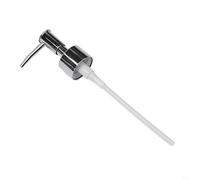 Cabezal de loción de plástico con hilo 28/400 para dispensadores cosméticos, utilizado en entornos profesionales para lociones y aceites de limpieza (plata brillante)