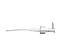 Cabezal de loción de plástico con hilo 28/400 para dispensadores cosméticos, utilizado en entornos profesionales para lociones y aceites de limpieza (plata mate)