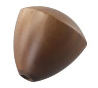 Cabezal de mango de repuesto de madera de nogal para molinillo de café manual con agujero de 6 mm y pulido suave, compatible con varios modelos de molino de mano, tono marrón