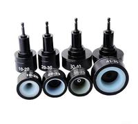 Cabezal de máquina de sellado de tapas eléctrica de mano, herramienta de tapado ajustable de 10-50 mm con almohadilla de goma para botellas de plástico, vidrio y centrífuga, interfaz impermeable a