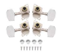 Cabezal de máquina de ukelele, clavija de afinación de ukelele, aficionados de ukelele plateados, estudiantes de música para afinar cuerdas, mantenimiento de guitarra de ukelele