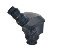 Cabezal de microscopio estereoscópico Binocular plástico 7X-50X for Laboratorio, teléfono móvil, PCB, Herramienta Soldadura(Black)