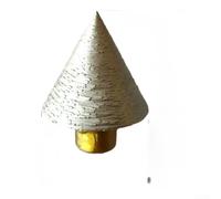 Cabezal de molienda sinterizado para perfilado de borde de piedra y biselado con rosca de vástago M10 diseñada para su uso con amoladoras angulares