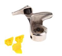 Cabezal de montaje para cambiador de neumáticos de motocicleta con 3 almohadillas de acero fundido de 28 mm