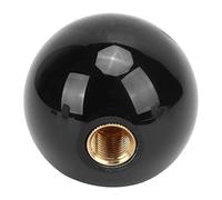 Cabezal de Palanca de Cambios, Cabezal de Palanca de Cambios Acrílico Fácil Instalación Diámetro de la Cabeza de 54 Mm con Adaptador para la Mayoría de los Modelos de para la Mayoría de(negro)