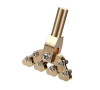 Cabezal de prensa de trastes de latón, herramienta desmontable con base ergonómica para reparación de guitarras y prensas de taladro, trastes de instrumentos musicales