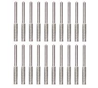 Cabezal de Pulido de Sierra de Cadena,20 Piezas de Alta Dureza, Fácil Instalación, Esmeril, Afilador de Motosierra Duradero, Fresa para Reparación(Plata, 4 mm)