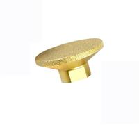 Cabezal de pulido plano M10 de 50 mm de diámetro, grano 45, 60 y 100, for soldadura fuerte | for pulido y amolado de cuarzo, mármol y amoladora angular(100)