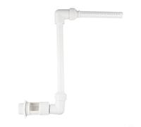 Cabezal de pulverización de fuente de piscina ABS blanco, boquilla de cascada ajustable para salida de retorno de piscina, función de agua de fácil instalación (blanco)