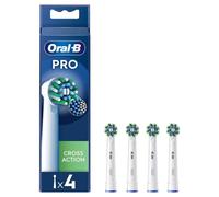 Cabezal de recambio 4 uds Blanco compatible con Oral-B CrossAction en caja