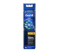 Oral-B Cross Action - Cabezales para cepillo de dientes eléctrico, 10 unidades, color negro