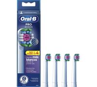 Cabezal de recambio braun para cepillo braun oral-b 3d white/ pack 4 u