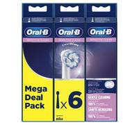 Cabezal de Recambio Braun para cepillo Braun Oral-B Sensitive Clean/ Pack 6 uds
