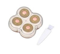Cabezal de reemplazo de removedor | 360 ° Componente de afeitado flotante para piernas y cuerpo | Uso húmedo/seco con crema de afeitar/espuma/solución | Gold chapado y no