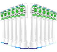 Cabezal de repuesto compatible con cepillo de dientes eléctrico Philips Sonicare - Fit Plaque Control, Gum Health, FlexCare, HealthyWhite, Essence+ y EasyClean, paquete de 12
