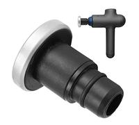 Cabezal de Repuesto de Masajeador de 18 Mm, Accesorio de Pistola de Masajeador Reemplazable Diámetro Exterior Cabeza Plana de Metal, Accesorio de Pistola de Masajeador