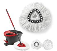 Cabezal de repuesto de microfibra para fregona Easy Wring & Clean Twist Disc Mop/Clean Spin Mop, mopa de suelo, mopa turbo (3 unidades)