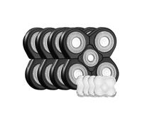 Cabezal De Repuesto For Afeitadora Eléctrica, Compatible Con GENKO, Afeitadora 5D Independiente, Cabezal Flotante De 5 Cuchillas, Cuchilla De Acero Inoxidable Plateada(4 Pcs)