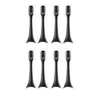 Cabezal de repuesto for cepillo de dientes. Compatible con ENCHEN T+/T2, cabezal de cepillo de dientes eléctrico, accesorios for cabezal de cepillo de dientes, boquilla for adultos(8pcs BLACK)