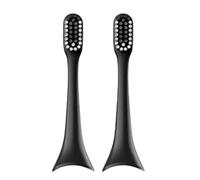 Cabezal de repuesto for cepillo de dientes. Compatible con ENCHEN T+/T2, cabezal de cepillo de dientes eléctrico, accesorios for cabezal de cepillo de dientes, boquilla for adultos(2pcs BLACK)