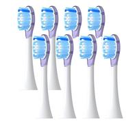 Cabezal De Repuesto For Cepillo De Dientes Eléctrico A3. Compatible Con Philips HX6064, HX6930 Y HX6730(8 purple)