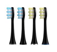 Cabezal De Repuesto For Cepillo De Dientes Eléctrico. Compatible Con Mornwell D01/D02/D903/D01B/T25/T26/D02B/T32/T38(D904 Black 4pcs)