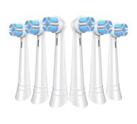 Cabezal De Repuesto For Cepillo De Dientes Eléctrico. Compatible Con Oral-B IO3, IO4, IO5 Y IO6 Los Cepillos De Dientes Eléctricos Sónicos(6 White)