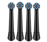 Cabezal De Repuesto For Cepillo De Dientes Eléctrico. Compatible Con Oral-B IO7, IO8, IO9 Y IO10 Los Cepillos De Dientes Eléctricos Sónicos(4 Black)