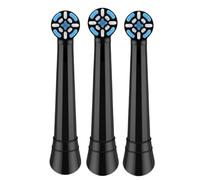 Cabezal De Repuesto For Cepillo De Dientes Eléctrico. Compatible Con Oral-B IO7, IO8, IO9 Y IO10 Los Cepillos De Dientes Eléctricos Sónicos(3 Black)