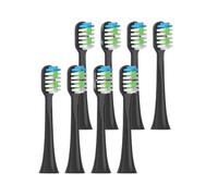 Cabezal De Repuesto For Cepillo De Dientes Eléctrico. Compatible Con Sarmocare S100, S200, S600, S700, S800, S900, S710, S820 Y S910.(Black 12pcs)