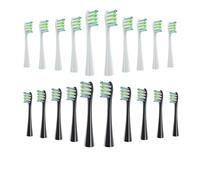 Cabezal de repuesto for cepillo de dientes eléctrico Oclean de cerdas suaves X/X PRO/Z1.(10 white 10 black)