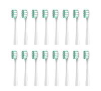 Cabezal de repuesto for cepillo de dientes eléctrico sónico Nandme NX7000 de cerdas suaves (8/16 unidades)(16WHITE Clean Type)