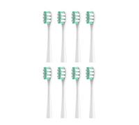 Cabezal de repuesto for cepillo de dientes eléctrico sónico Nandme NX7000 de cerdas suaves (8/16 unidades)(8WHITE Clean Type)