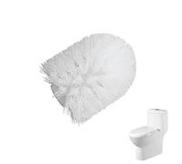 Cabezal de repuesto para cepillo de inodoro universal, cabezal de repuesto suelto para varillas de cepillo de baño con un diámetro de 15 a 16 mm