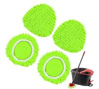 Cabezal de Repuesto para Fregona Microfibra Triangular Recambio Fregona- Compatible con Todos los Suelos - Lavable a Máquina -Uso en Húmedo y Seco