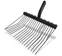 Cabezal de repuesto para horca de estiércol. Cabezal de horca de acero al manganeso de alta resistencia con mango ergonómico para uso en establos, jardines y granjas.