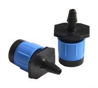 Cabezal de riego de púas de 4 mm con control de flujo ajustable de 8 agujeros para plantas de jardín, árboles frutales y macizos de flores (50 piezas)