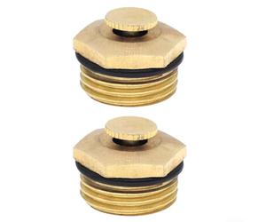 Cabezal de riego por goteo de latón, paquete de 2, boquilla ajustable de 360°, simulación de lluvia suave para plantas, diseño de ahorro de agua, uso en jardín y césped