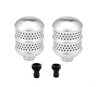 Cabezal de rociador de burbujas de aluminio para riego delicado, paquete de 2 boquillas difusoras, accesorio de manguera de jardín inoxidable con FHT de 3/4 pulgadas