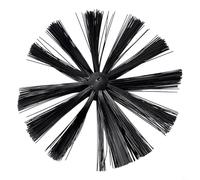 Cabezal de secado de hilo redondo flexible para chimenea para limpieza de chimeneas, cepillo de cerdas de nailon de 200 mm, conducto de ventilación con M8