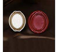 Cabezal de sellado de cera de latón con sello de cobre intercambiable para sellado centrado en bendiciones en certificados y correspondencia (H)