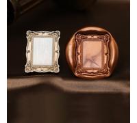 Cabezal de sellado de cera de latón con sello de cobre intercambiable para sellado centrado en bendiciones en certificados y correspondencia (G)