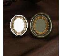 Cabezal de sellado de cera de latón con sello de cobre intercambiable para sellado centrado en bendiciones en certificados y correspondencia (F)